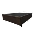 Ver imagem 3 de Base Box Bau Casal Sintetico Premium Santo Box 47x138x188:marrom