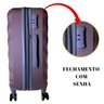 Mala de Viagem de Rodinha Media 23kg em Abs Rígida Cor:rosé - 7