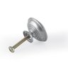 Puxador de Gaveta ,puxador de Porta , Pz 75 com 06 Unidades: Aço Escovado - 3