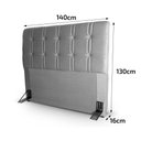 Ver imagem 2 de Cabeceira Cama Box Casal 140cm Suede Velut Cinza - King House