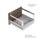 Ver imagem 7 de Arquivo para Pasta Suspensa com Chave 4 Gavetas P25 128cmx45,7cmx47,3cm Aço Cinza/Walnut