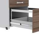 Ver imagem 5 de Arquivo para Pasta Suspensa com Chave 4 Gavetas P25 128cmx45,7cmx47,3cm Aço Cinza/Walnut