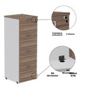 Ver mais imagens de Arquivo para Pasta Suspensa com Chave 4 Gavetas P25 128cmx45,7cmx47,3cm Aço Cinza/Walnut
