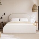 Ver imagem 7 de Cama Queen Estofada Alto Padrão Quarto Aconchegante Requinte Acabamento Premium Confortável e Linda