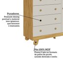 Ver imagem 6 de Guarda-roupa Infantil 3 Portas 3 Gavetas 92cm Levy Espresso Móveis