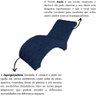 Recamier Divã Espreguiçadeira Sala Cliníca Rafaela Suede Azul Marinho - 2