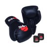 Kit Luva Boxe Muay Thai Prospect Mks Preta e Bandagem 12 Oz - 1