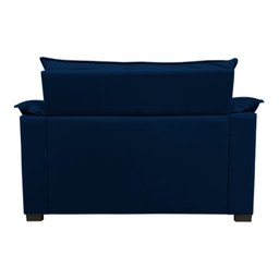 Sofá Namoradeira Dandara 2 Lug Decorativa Para Sala Suede:Azul Marinho - 4