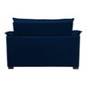 Sofá Namoradeira Dandara 2 Lug Decorativa Para Sala Suede:Azul Marinho - 4