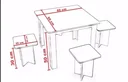Ver imagem 2 de Mesinha infantil com banquetas em MDF