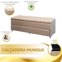 Ver imagem 6 de Calçadeira Sapateira Baú Munique 1.40 Linho Capuccino - Vs Decor