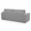 Ver imagem 4 de Sofá Sala de Estar Nilo Retratil Manual 160cm 2 Lugares Bouclê Cinza m1 - Monari Design