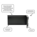 Ver imagem 4 de Rodapé de Poliestireno 10cm x 15mm Metro Linear Barra 240cm Preto Graddus