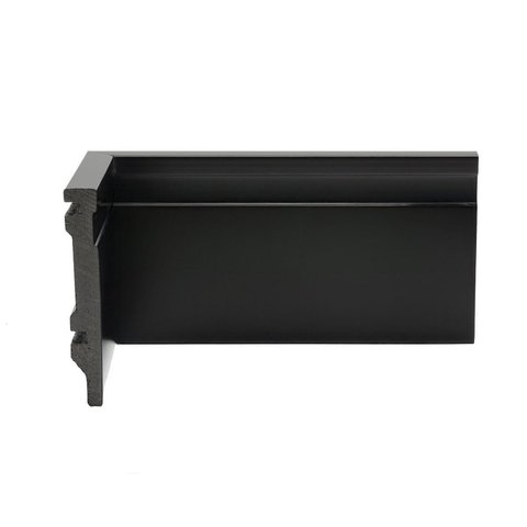 Rodapé de Poliestireno 10cm x 15mm Metro Linear Barra 240cm Preto Graddus
