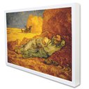 Ver imagem 1 de Quadro Decorativo Caixa a Sesta - Van Gogh Tacolado Moldura Caixa 3cm Freijó sem Vidro 20 X 30cm