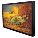 Ver imagem 2 de Quadro Decorativo Caixa a Sesta - Van Gogh Tacolado Moldura Caixa 3cm Freijó sem Vidro 20 X 30cm