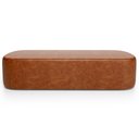 Ver imagem 4 de Cabeceira Cama Box Queen 160cm Lanna com Puff Recamier Doha W01 Couríssimo Camel - Lyam Decor