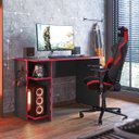 Ver imagem 2 de Mesa de Escritório YorK Q01 - Doce Sonho Móveis MESA DE ESCRITORIO MESA GAMER Preto/Vermelho