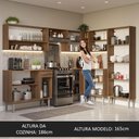 Ver imagem 6 de Armário de Cozinha Completa de Canto 417cm Preto/Rustic Emilly Madesa 02