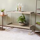 Ver imagem 1 de Carrinho de Bar em Aço 90cm com 2 Prateleiras Wire