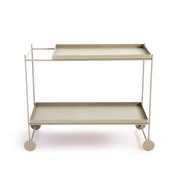 Carrinho de Bar em Aço 90cm com 2 Prateleiras Wire - 2