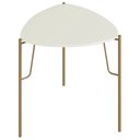 Ver imagem 1 de Mesa Lateral para Sala de Estar Baixa Pés Industrial Dourado Alef I03 Luna - Lyam Decor