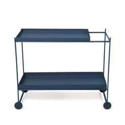 Carrinho de Bar em Aço 90cm com 2 Prateleiras Wire - 1