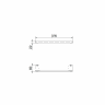 Porta Toalha Rosto Docolflat 300mm Chrome - Docol - 2