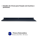 Ver imagem 7 de Suporte para Papel Higiênico Porta Celular Aromatizador + Prateleira Multiuso 60cm Preto