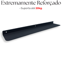 Ver imagem 6 de Suporte para Papel Higiênico Porta Celular Aromatizador + Prateleira Multiuso 60cm Preto