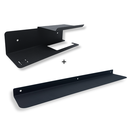 Ver imagem 2 de Suporte para Papel Higiênico Porta Celular Aromatizador + Prateleira Multiuso 60cm Preto
