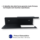 Ver mais imagens de Suporte para Papel Higiênico Porta Celular Aromatizador + Prateleira Multiuso 60cm Preto