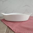 Ver imagem 7 de Kit 3 Assadeiras Travessas Grandes de Vidro Temperado 1,4l Opaline Marinex Branca