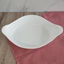 Ver mais imagens de Kit 3 Assadeiras Travessas Grandes de Vidro Temperado 1,4l Opaline Marinex Branca