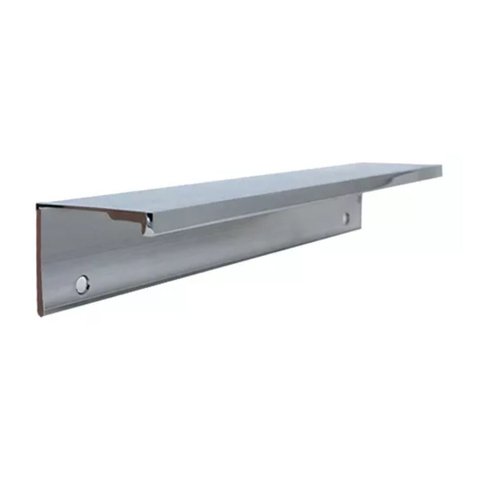 Puxador para Móveis Sottile 160 Mm Zen Cromado Sobrepor para Mdf 18 Mm