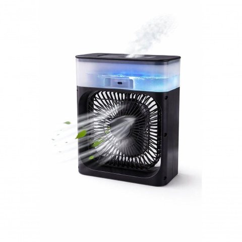 Ventilador de Mesa Black Bull 10W 19cm Preto Ventilador USB Climatizador Portátil Mesa 5V