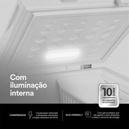 Freezer Conservador Horizontal Tampa Cega Dupla Ação Eco Gelo 110l Efh120x 220v - Eos - 6