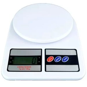 Balança Digital de Cozinha Alta Precisão até 10 Kg Cores Meramente Ilustrativas