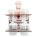 Ver imagem 1 de Porta Temperos Em Madeira Parede Decor 4 Potes Meus Temperos