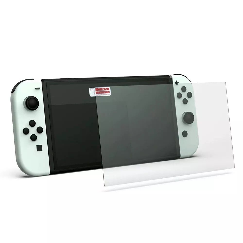 Case Nintendo Switch Oled + Suporte + 4 Grips + 2 Películas - 5