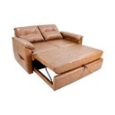 Ver imagem 4 de Sofá Cama 2 Lugares Casal 1,60 Mts Facto Marrom Tiffany Matrix Cor:sintetico Rustico Whisky