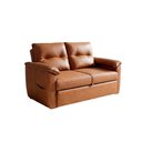 Ver imagem 2 de Sofá Cama 2 Lugares Casal 1,60 Mts Facto Marrom Tiffany Matrix Cor:sintetico Rustico Whisky