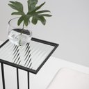 Ver imagem 4 de Mesa Lateral Vidro Canelado Gatsby