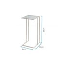 Ver imagem 3 de Mesa Lateral Vidro Canelado Gatsby