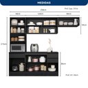 Ver imagem 2 de Cozinha Completa Modulada Etna 4 Peças 2.58cm Cinza Grafite 1 - Poliman