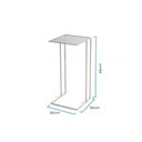 Ver imagem 3 de Mesa Lateral Vidro Canelado Gatsby