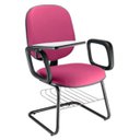 Ver imagem 1 de Cadeira Universitária com Prancheta para Escolas Linha Uno Rosa