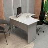 Mesa Escrivaninha em L 120cm X 60cm Pés Painel F5 Office - 1