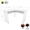 Mesa Escrivaninha em L 120cm X 60cm Pés Painel F5 Office - 3