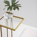 Ver imagem 1 de Mesa Lateral Gatsby Vidro Canelado 